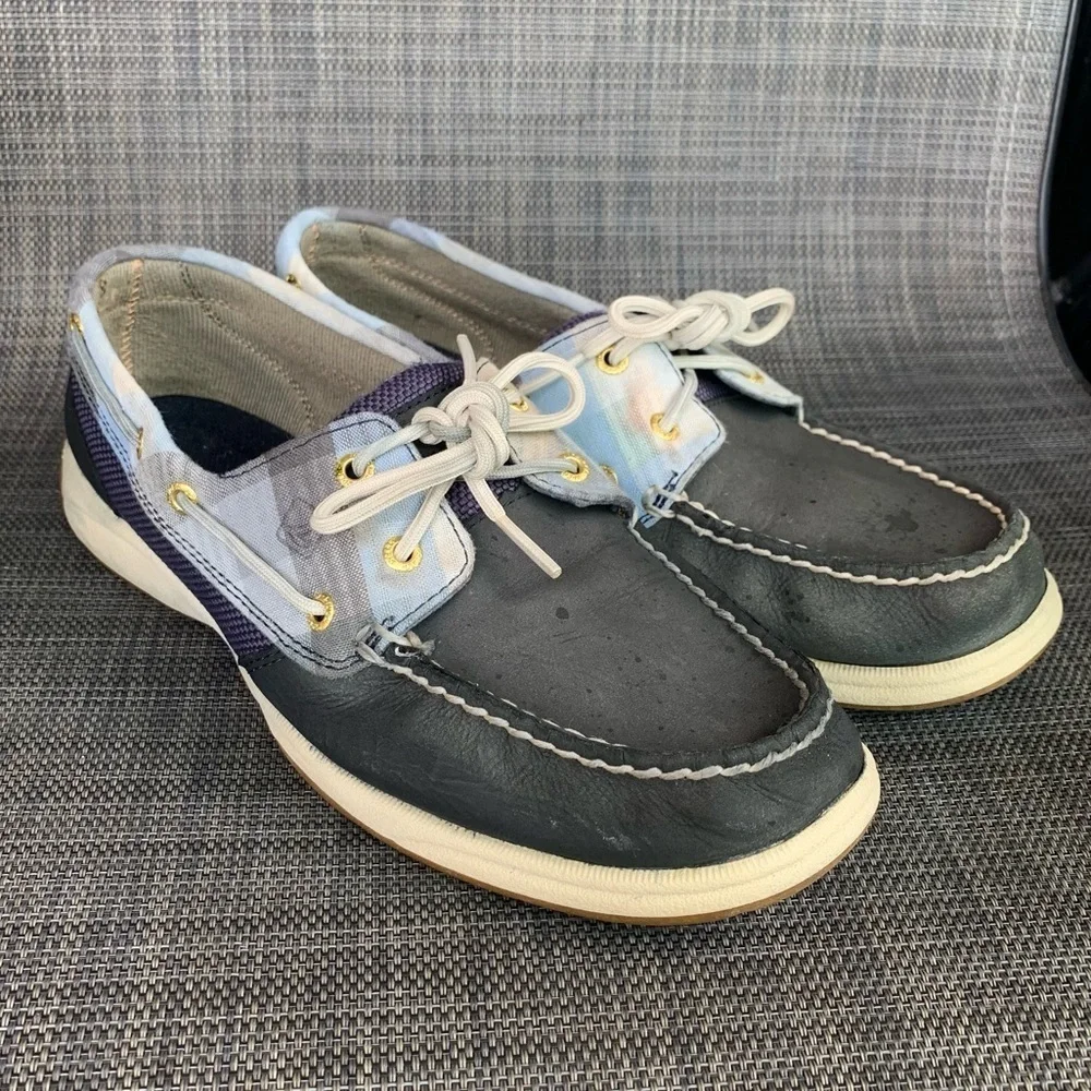 Sperry Top-Sider Intrepid 2 Eye Navy Boat Shoes Loafers Women’s Size 9.5